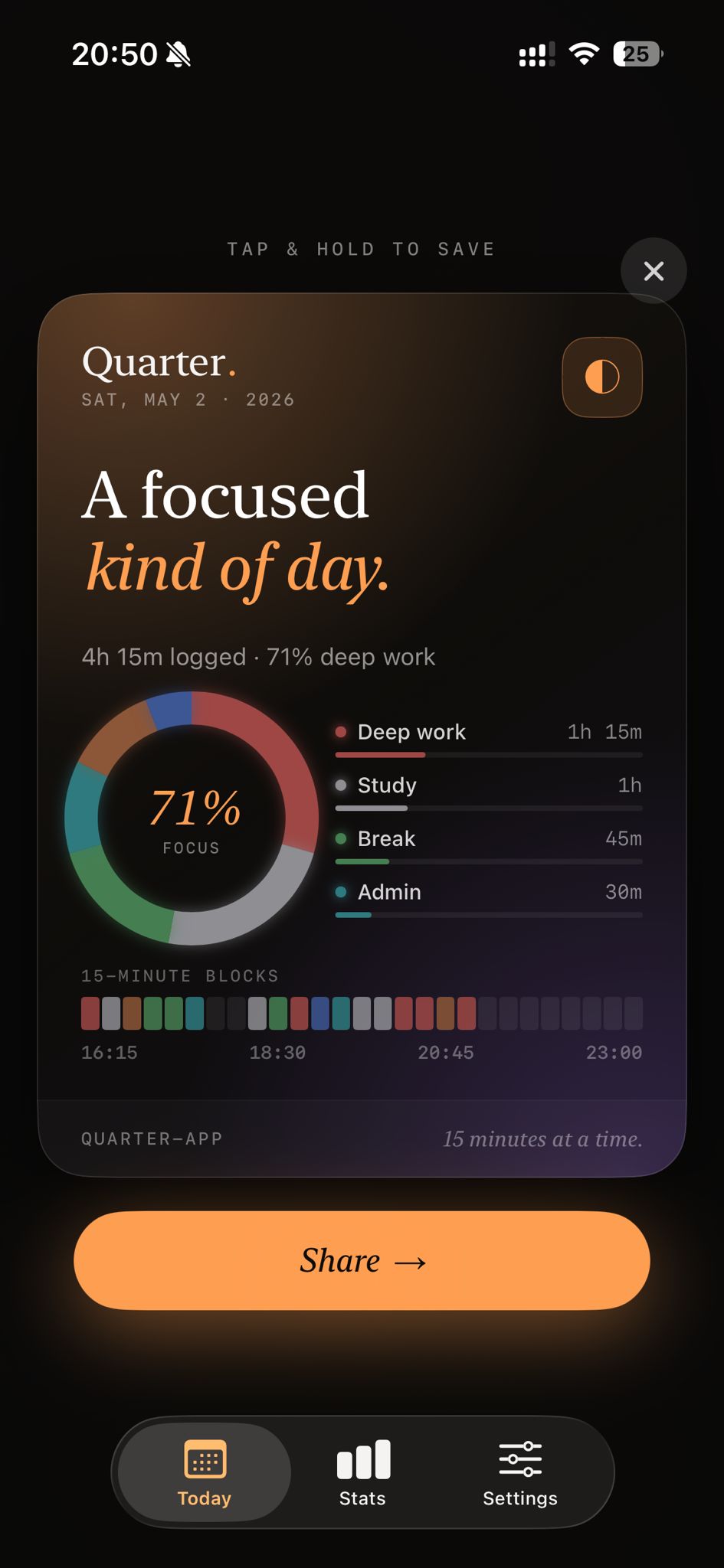 Insights feature